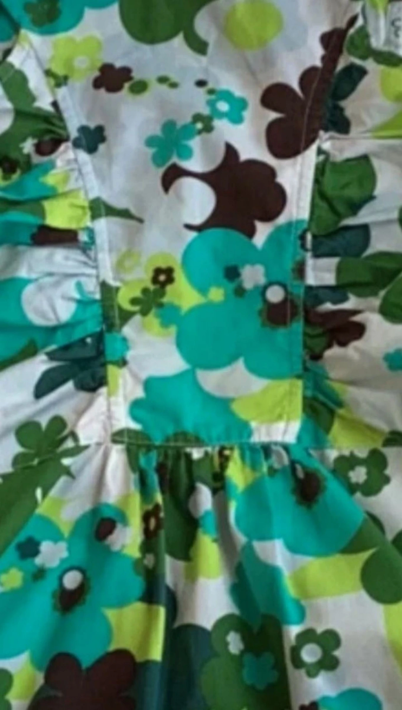 Top Kookaï vintage de 16 años-floral retro, impecable – photo 3